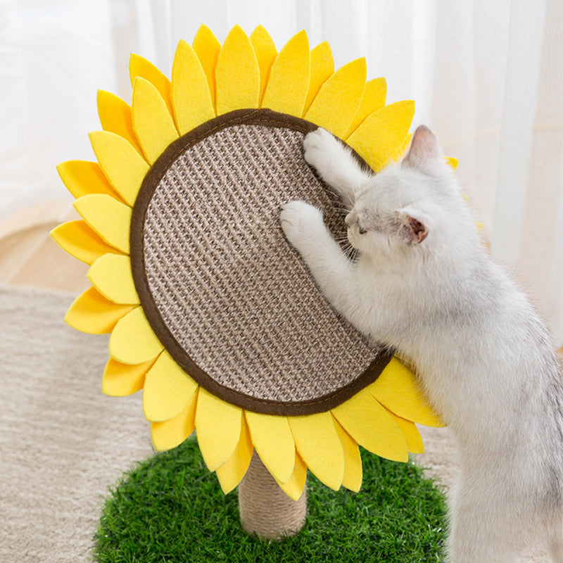 Sonnenblume Sisal-Kratzbrett für Katzen mit stabilem Grasfuß