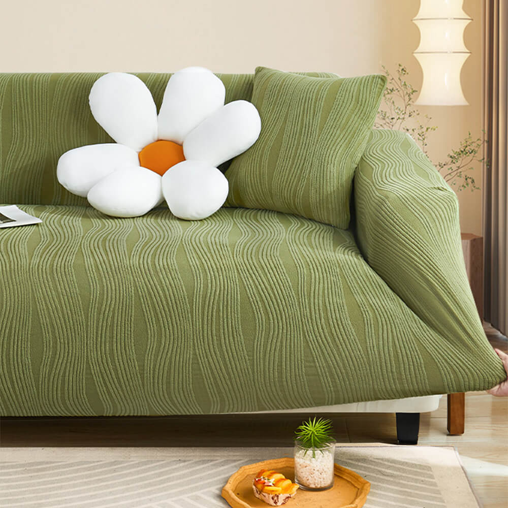 Jacquard-Elastischer-Sofabezug mit Vollbezug und kratzfestem Outdoor Bezug