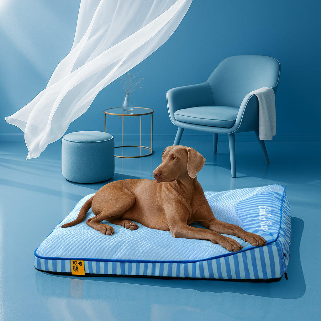 Extra große kühlende waschbare rechteckige orthopädische Hundebett - für den Außenbereich