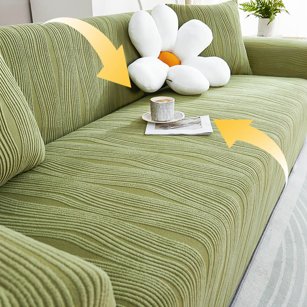 Jacquard-Elastischer-Sofabezug mit Vollbezug und kratzfestem Outdoor Bezug
