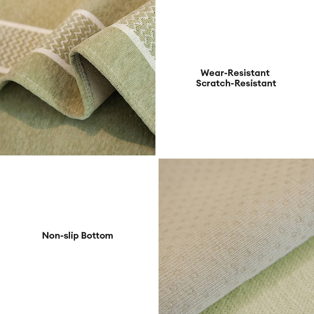 Kratzfester Sofabezug aus Chenille-Jacquard mit breitem Kantendesign