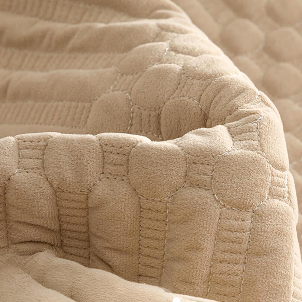 Warmer Plüschiger Vintage-Sofabezug mit rutschfester Unterseite