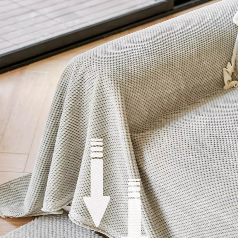 Weicher Warmer Sofabezug aus Cord mit Waffelmuster