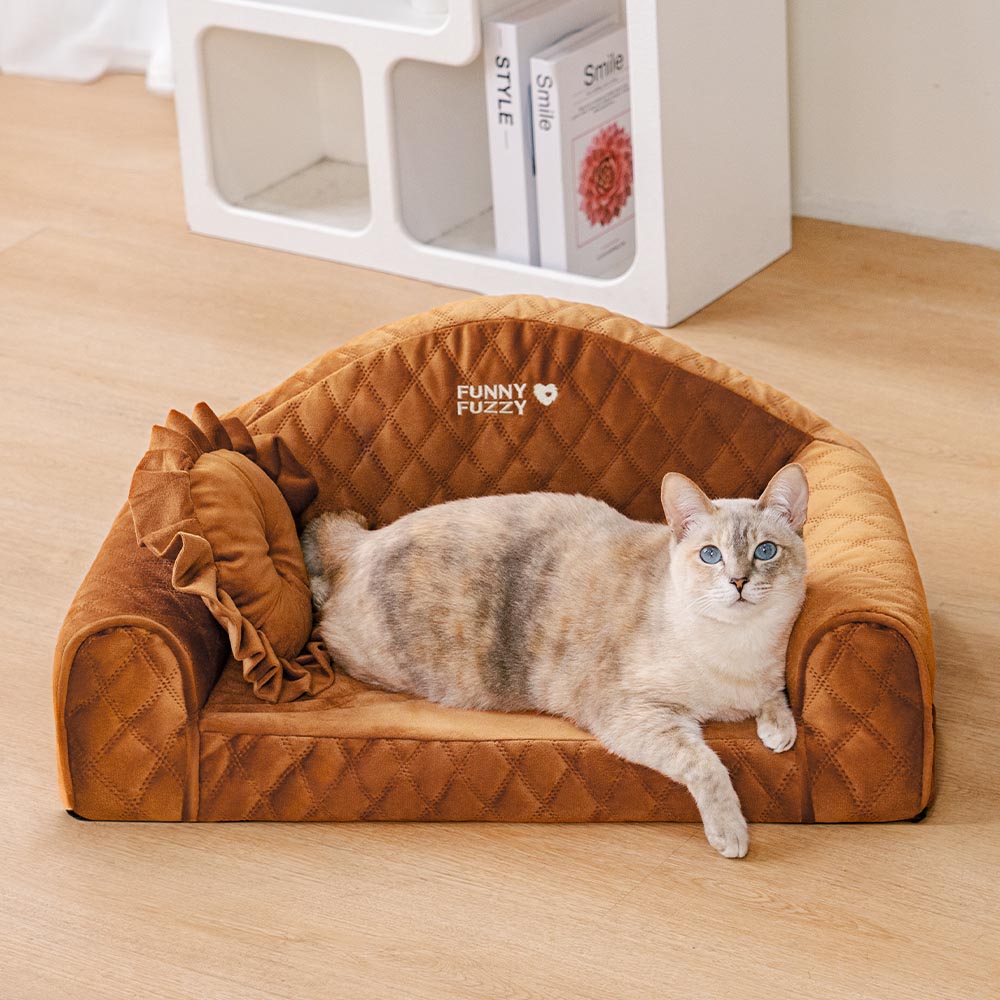 Pinky Gemütliches Indoor-Sofa Beruhigendes Katzenbett - Prinzessin Lord