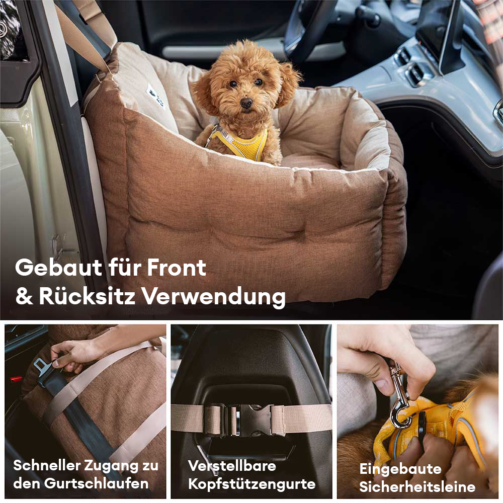 Wasserdichtes ISOFIX-Hochlehner- und Dickes Hundesitzbett mit ISOFIX-System