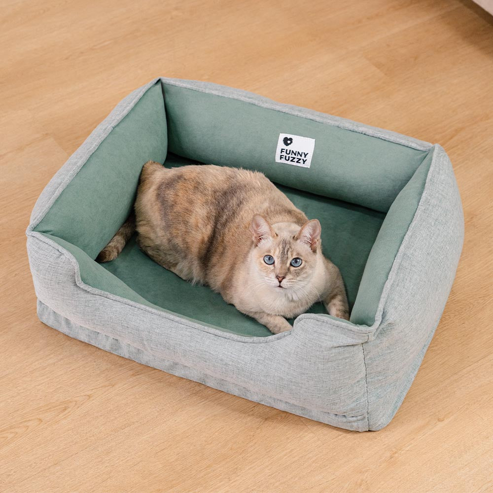Waschbares rutschfeste Katzenbett - Wolkenträume