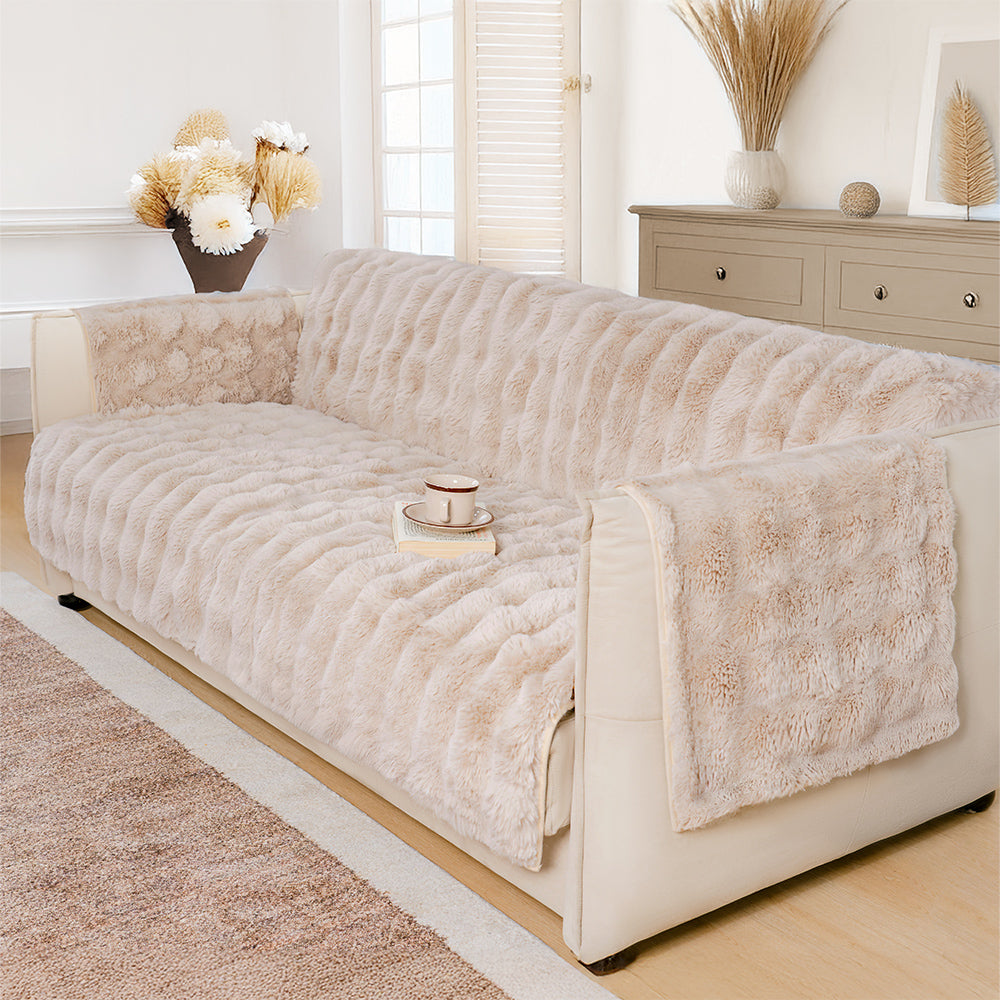 Flauschiger, wasserabweisender Möbelschutz-Sofabezug – EverDry