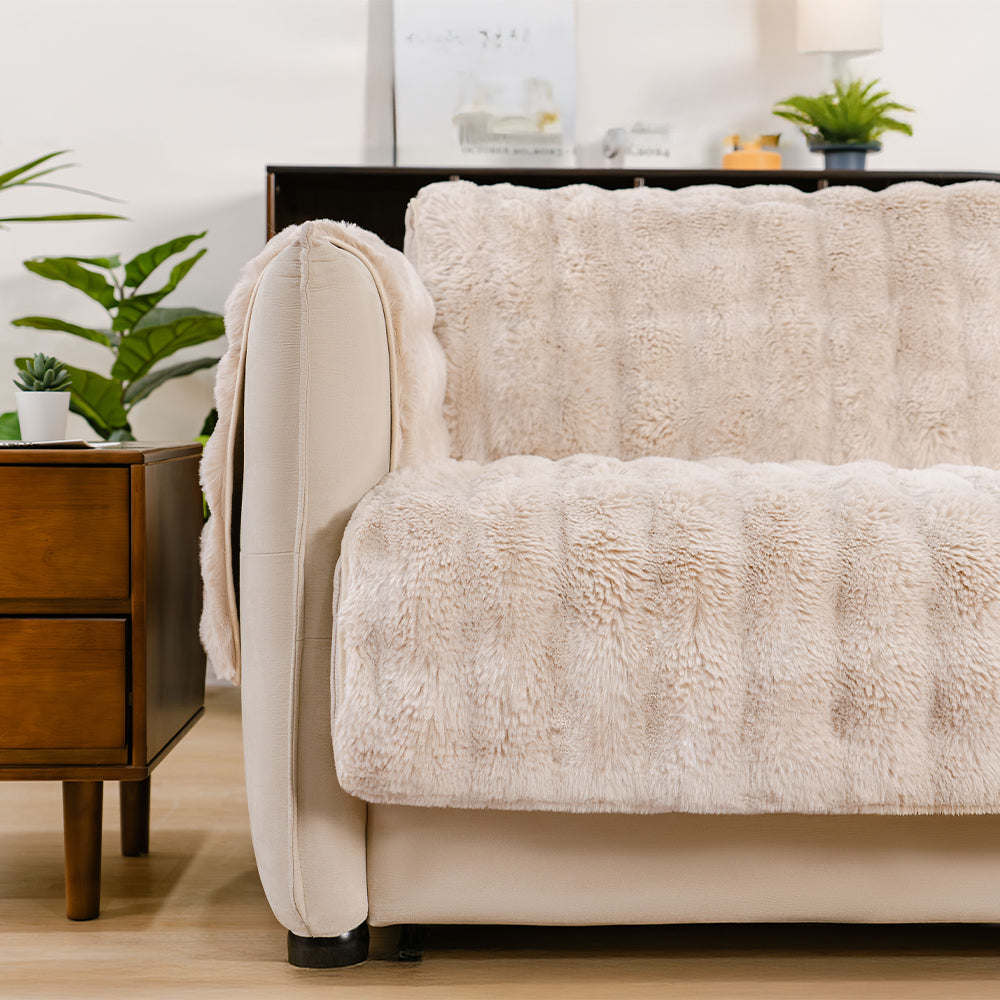 Flauschiger, wasserabweisender Möbelschutz-Sofabezug – EverDry