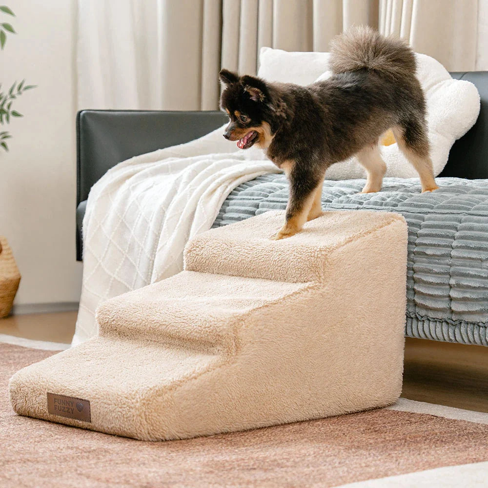 Kletterhilfe für den Zugang zum Bett und zur Couch Gelenkschutz weiche Hundrampe Treppe - haustierfreundliches Schlafzimmer