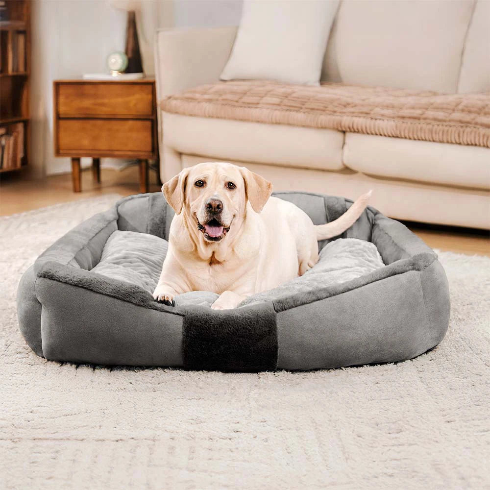 Großes Gemütliches Beruhigendes Sofa-Hundebett im Vintage-Stil
