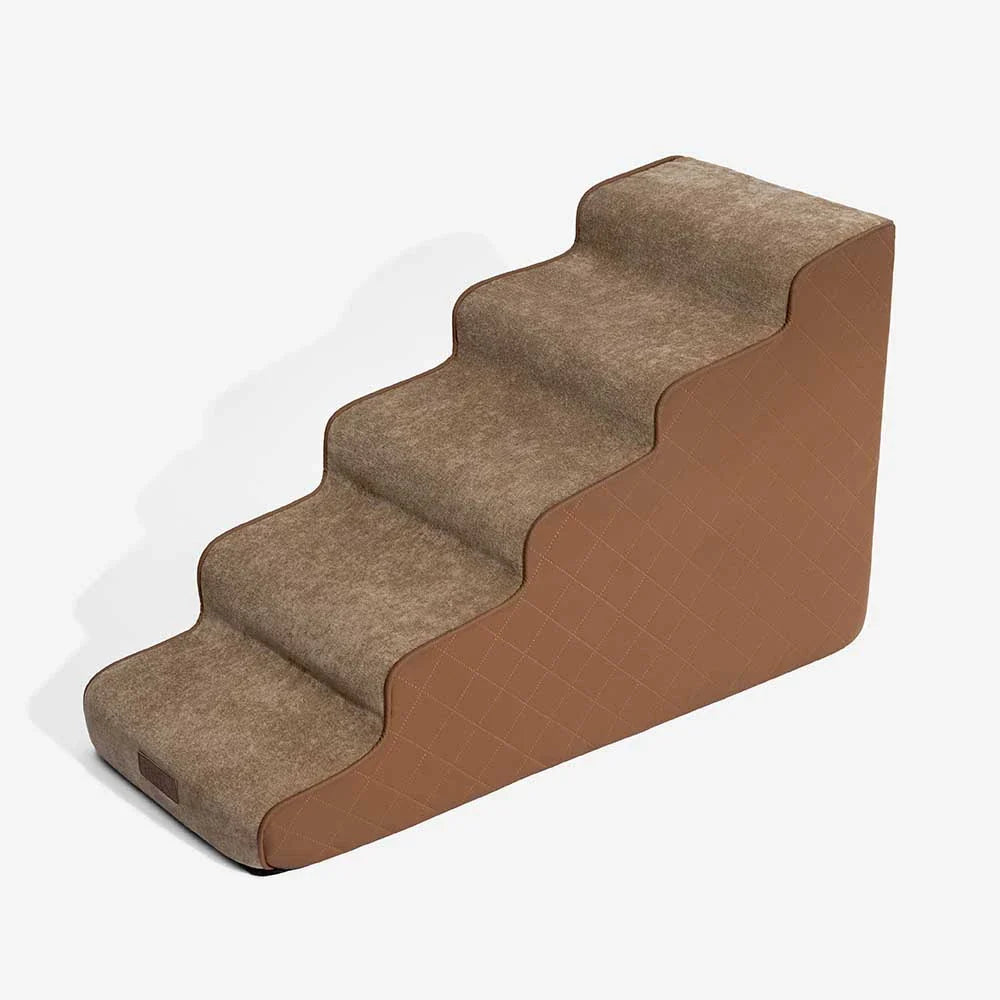 Fauxleder Hochdichte Schaumstoff Abnehmbare Haustiertreppe - LuxeStep