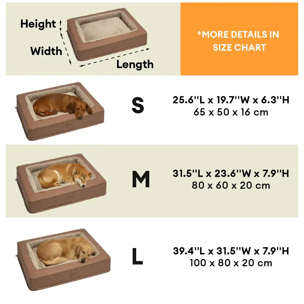 Warmes Plüsch- und Kunstleder-Wickel-Orthopädisches Hundekissen