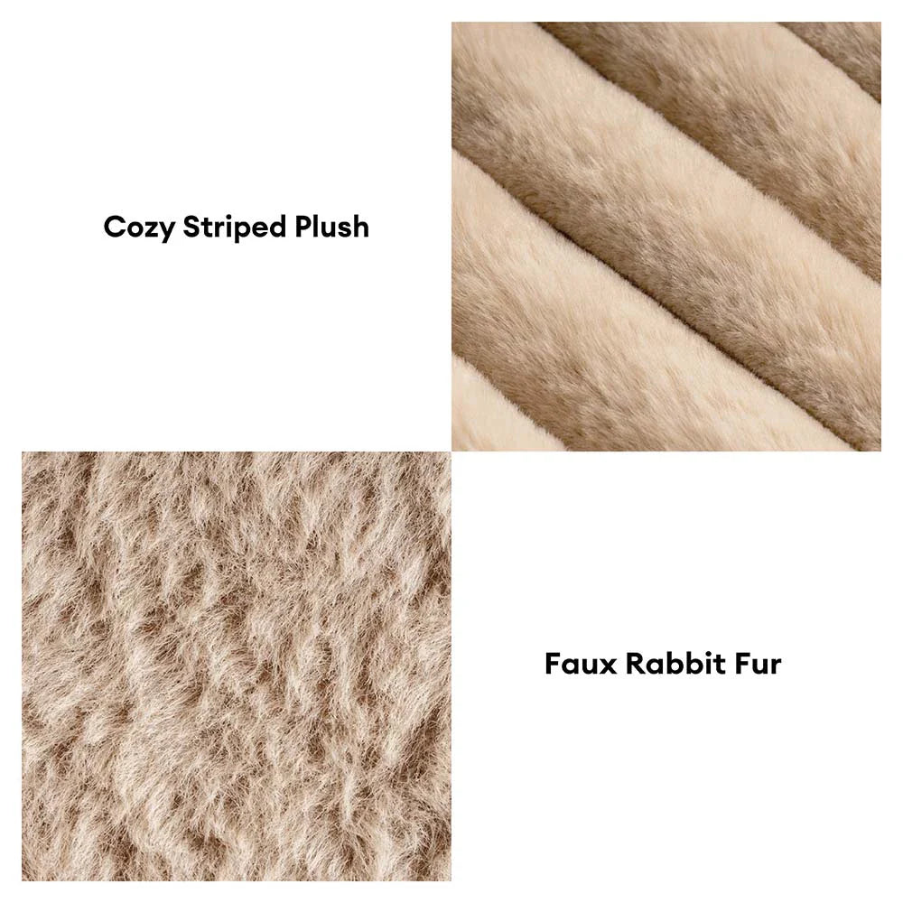 Mini-Plüsch-Hausstil Rückenstütze Orthopädisches Bett für kleine Hunde - TinyNest