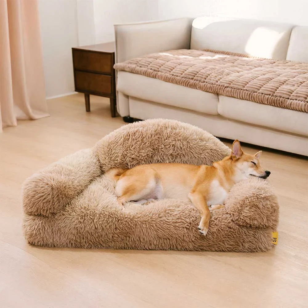 Plüschig Warm Abnehmbares Schwamm Orthopädisches Hundesofa Bett - FluffyHaven