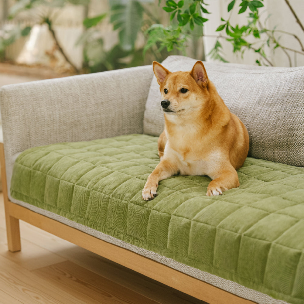 Zickzack-Chenille Elegante Atmungsaktive Sofadecke Rutschfeste Couchhülle