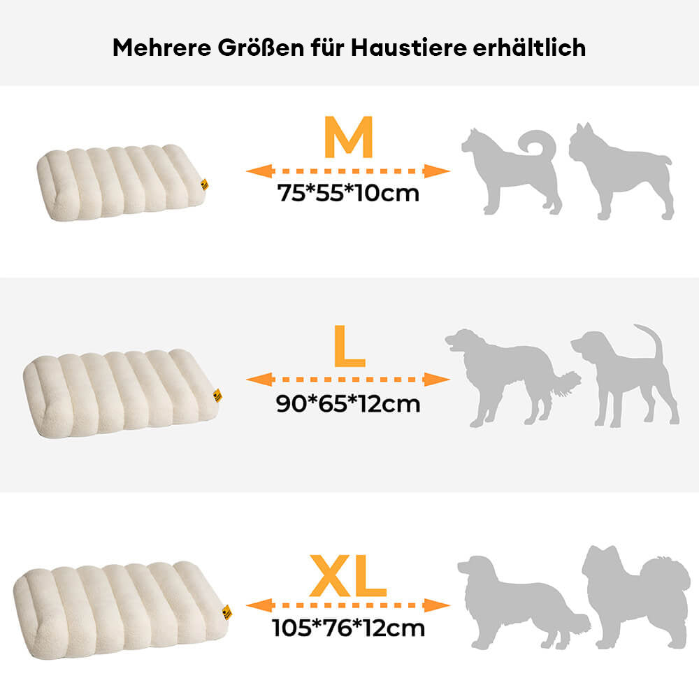 Große Waschbare Cremefarbene Gemütliche Flache Hundebetten - Käsekuchen