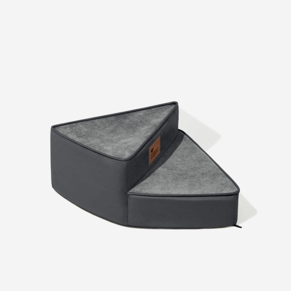 Luxe wasserabweisende Kunstleder abziehbare spiralförmige Haustiertreppe - StepEase