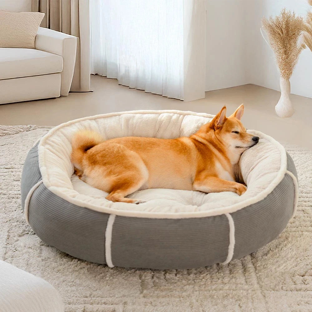Ultra-Plüsch-Corduroy-Anti-Angst-Hundebett