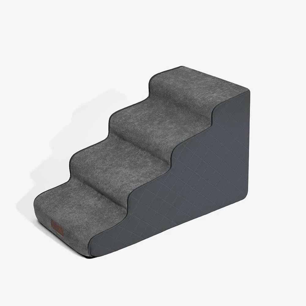 Fauxleder Hochdichte Schaumstoff Abnehmbare Haustiertreppe - LuxeStep