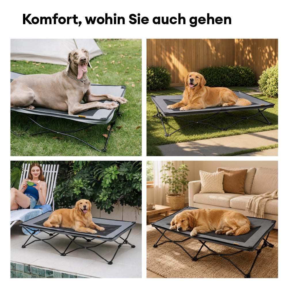 Klappbares erhöhtes Cooling Outdoor Hundebett - Urban Roaming
