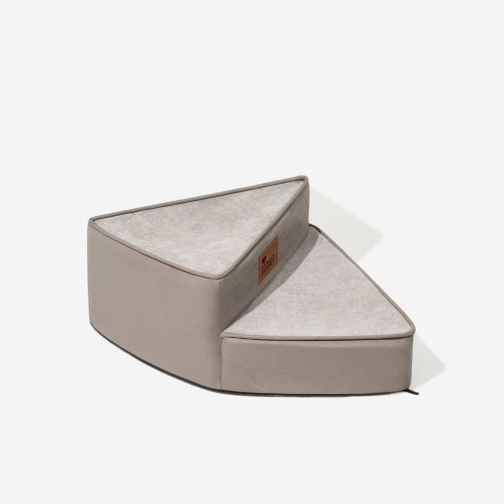 Luxe wasserabweisende Kunstleder abziehbare spiralförmige Haustiertreppe - StepEase