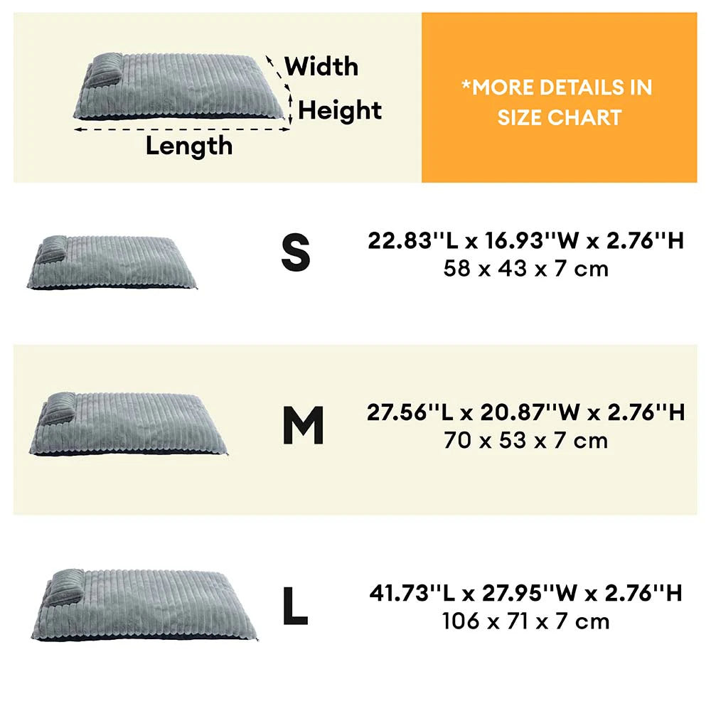 Plüschiges, flauschiges, dickes, beruhigendes Hundebett mit Kissen