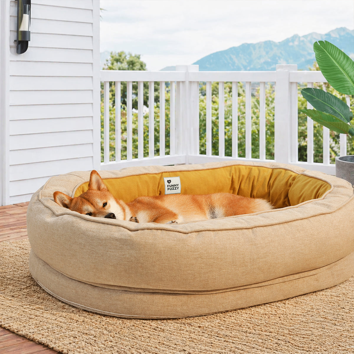 Donut Orthopädisches Außen-Hundebett