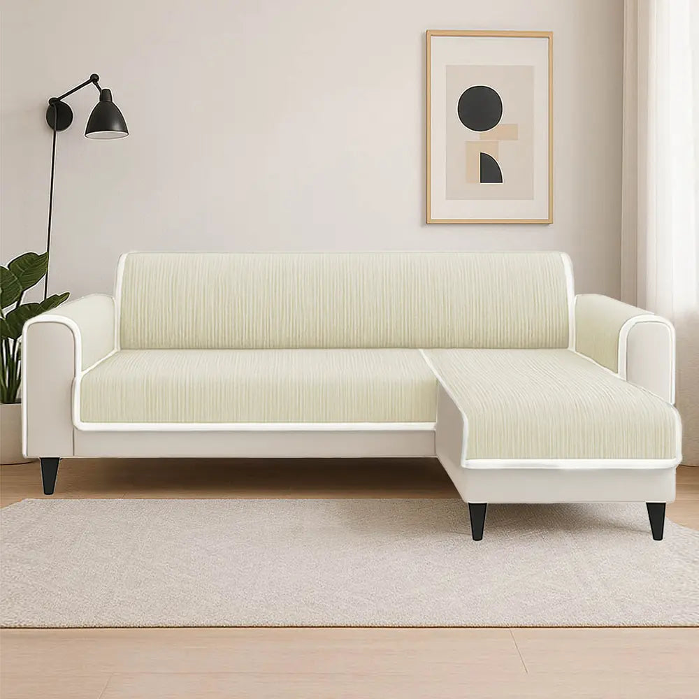 Ganzjahres Rutschfestes Streifen-Teppich Möbelschutz mit Armlehnen Outdoor Couchbezug