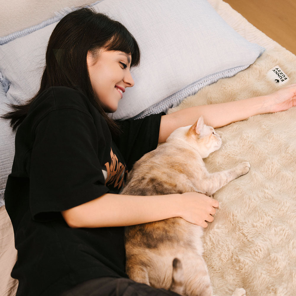 Kuschelige Plüsch-Warmwaschbare und Tragbare Haustiermatte - ThermoPad