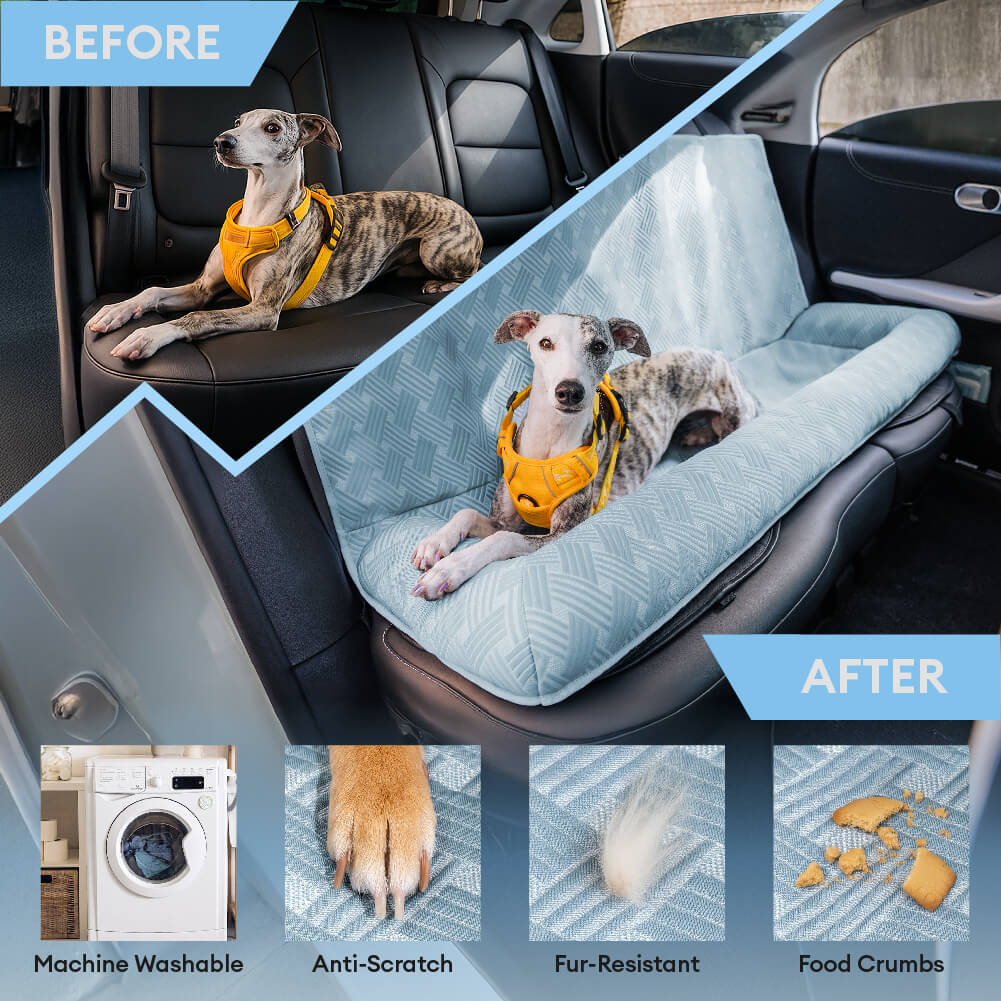 Kühlende Reiseunterlage Sicherheitsrückenlehne großes Hundecar-Seat-Bett - Roadtrip