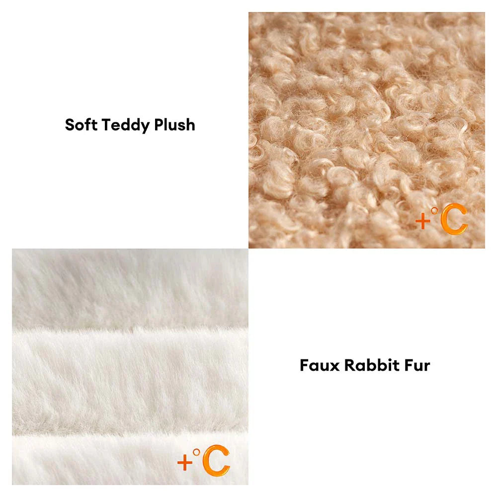 Bequeme plüschige, keksartige orthopädische Hundebett mit Kissen – SweetNap