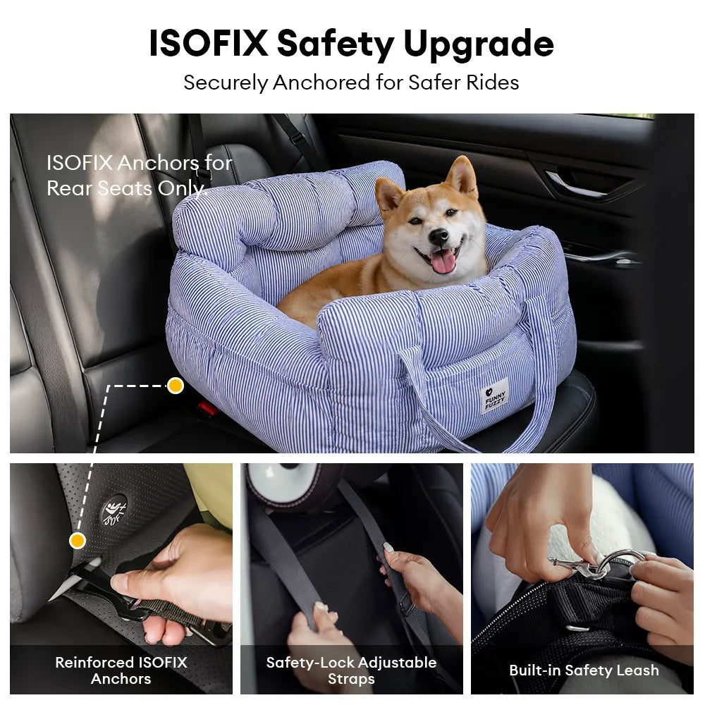 Tragbares ISOFIX Hundesitz-Bett fürs Auto