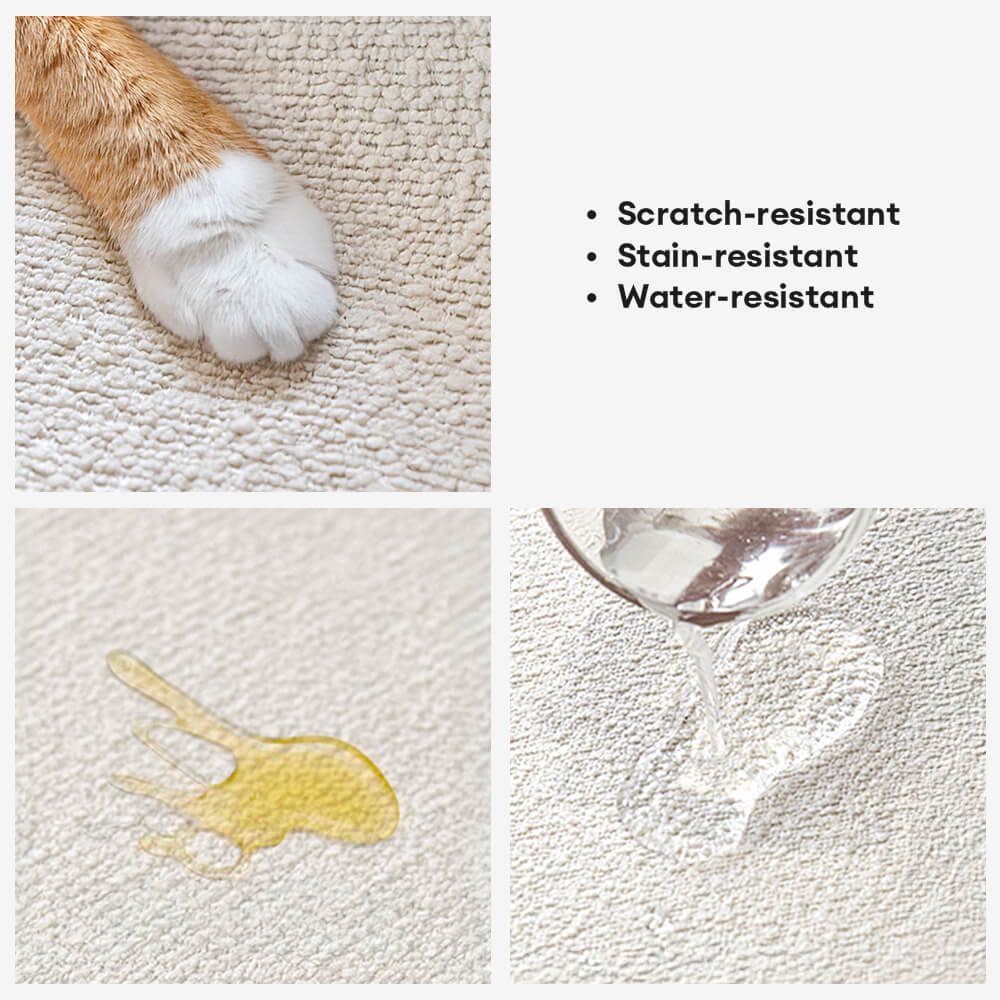 Wasserabweisender Teddyfleece Outdoor Sofaüberwurf mit rutschfester Rückseite – gerade Ausführung