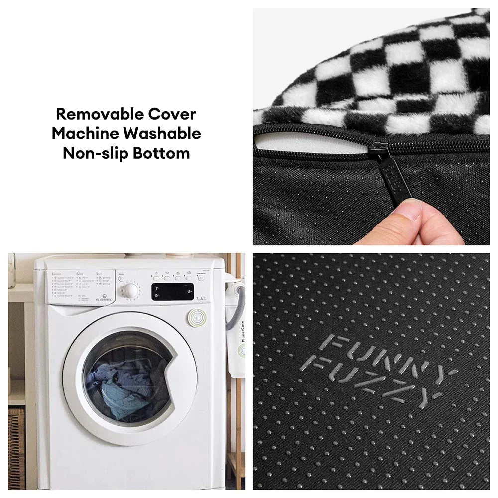 Prüfbrett Dick & Flauschig Waschbarer Orthopädischer Hundesofa-Bett - CheckMate