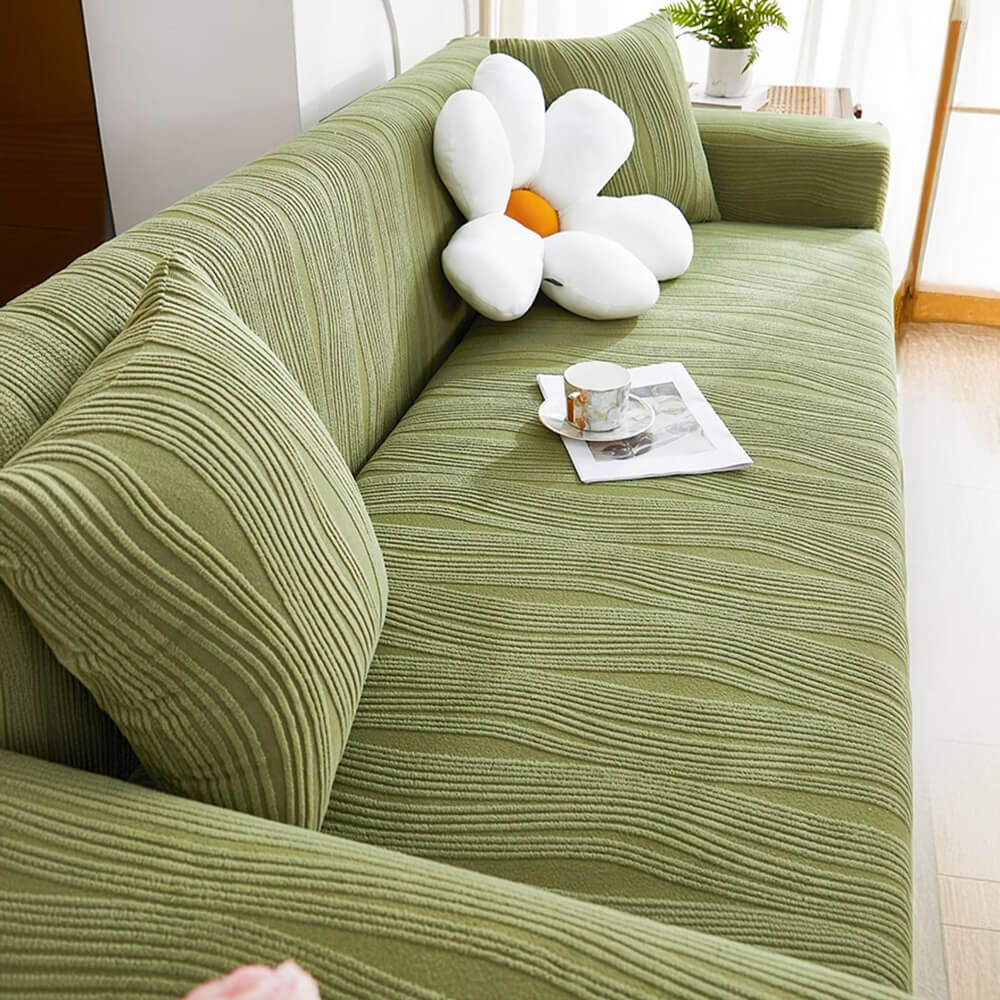Jacquard-Elastischer-Sofabezug mit Vollbezug und kratzfestem Outdoor Bezug