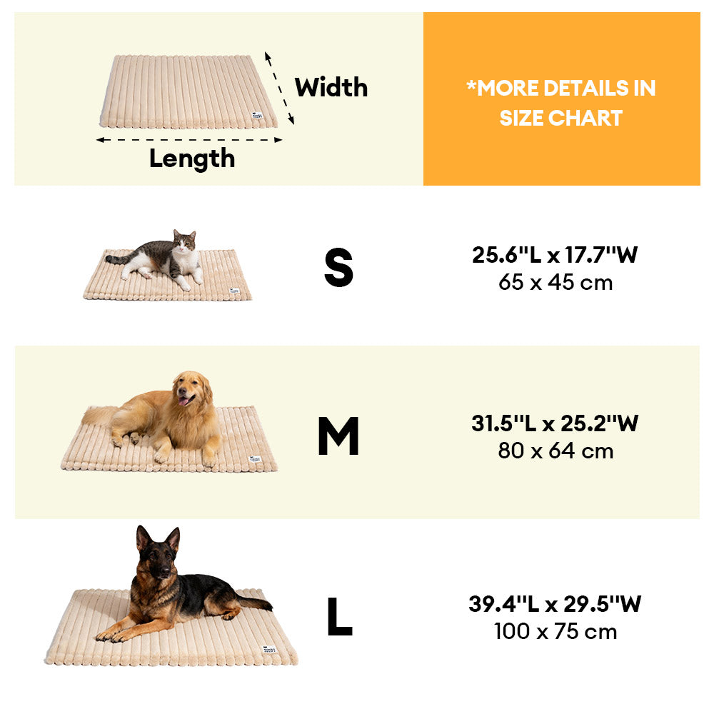 Fluffy Faux Rabbit Fur Waschbarer Warmer Tiermatte - ComfyEase