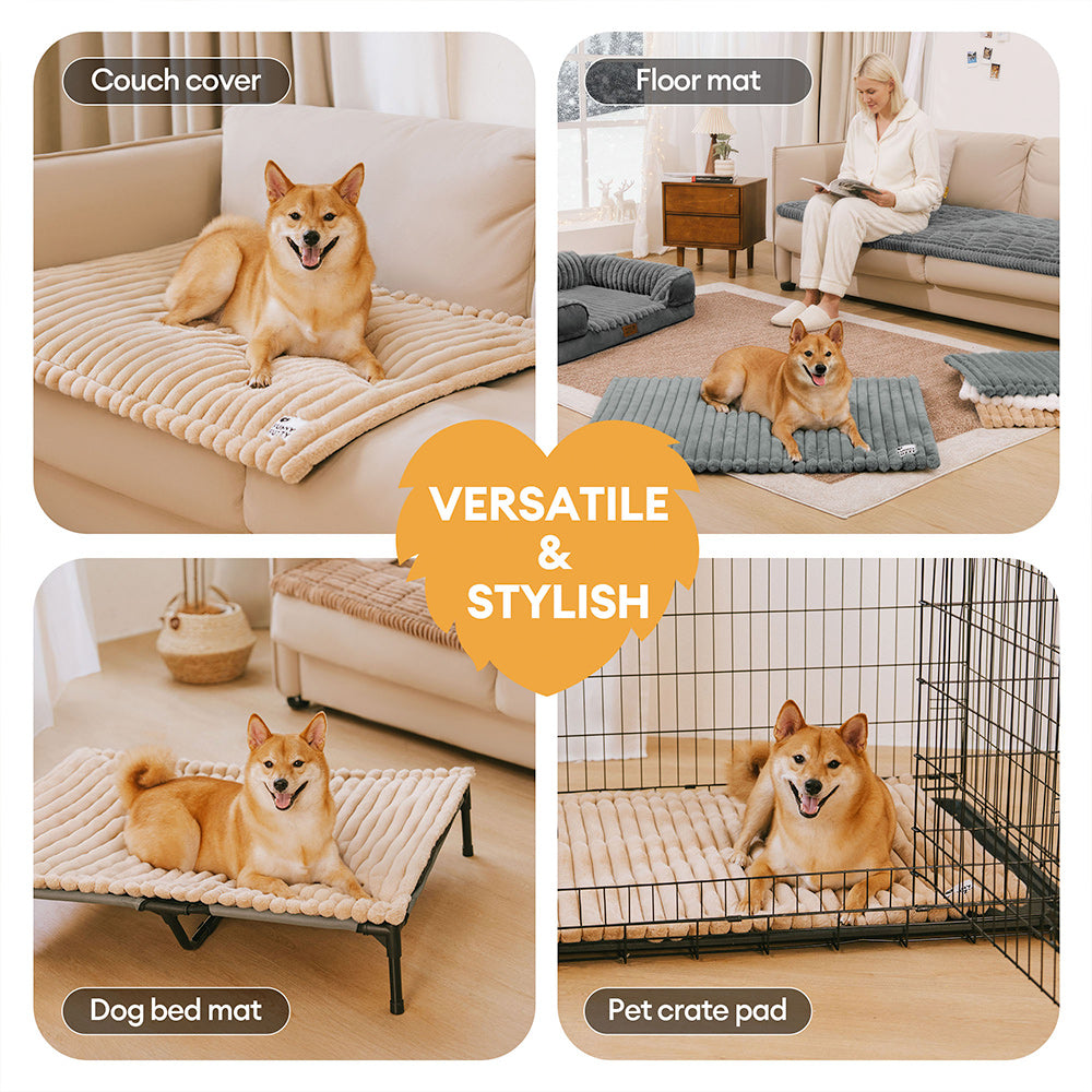 Fluffy Faux Rabbit Fur Waschbarer Warmer Tiermatte - ComfyEase