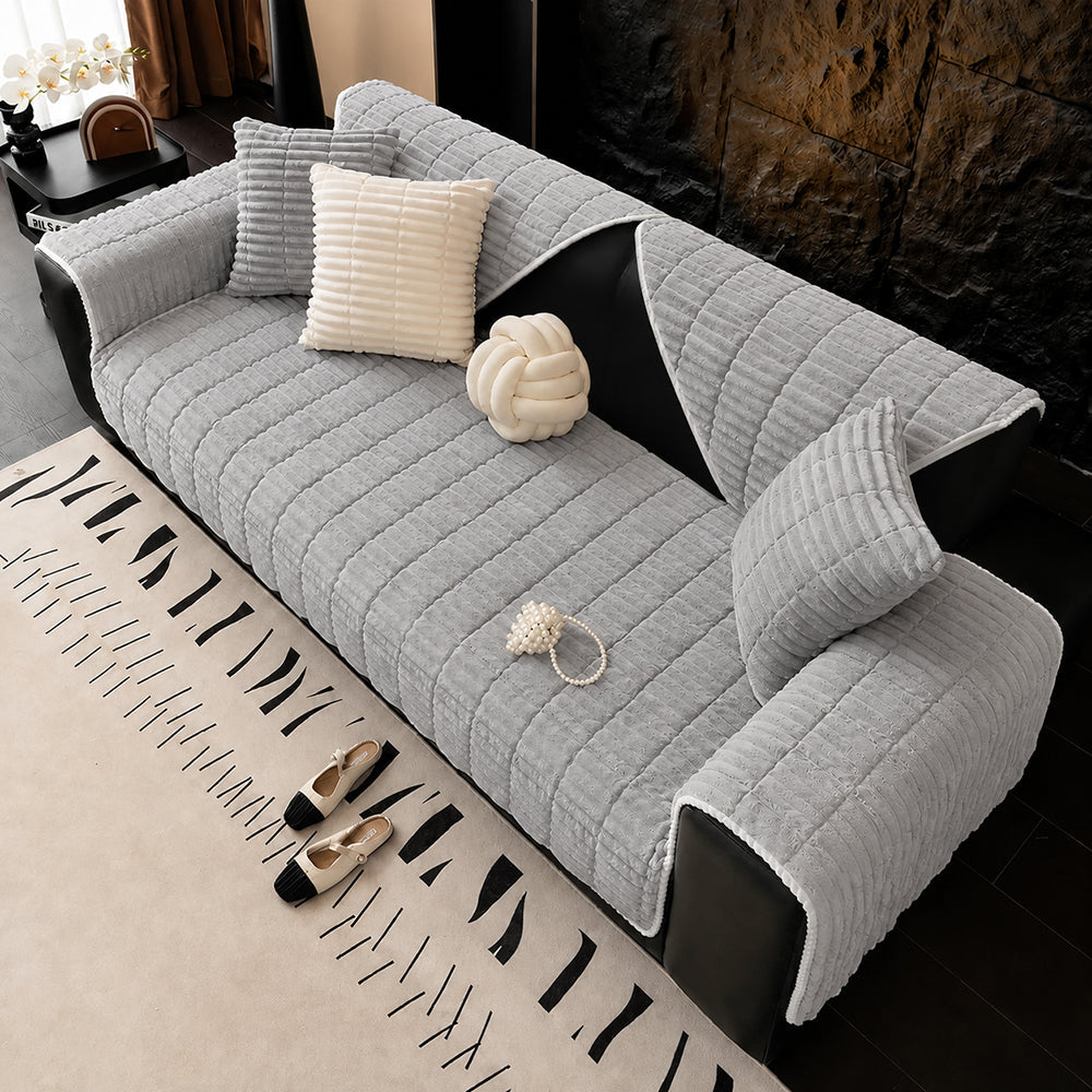 Wasserfeste gemütliche Fleece-Sofa-Schutz rutschfeste Sofabezug