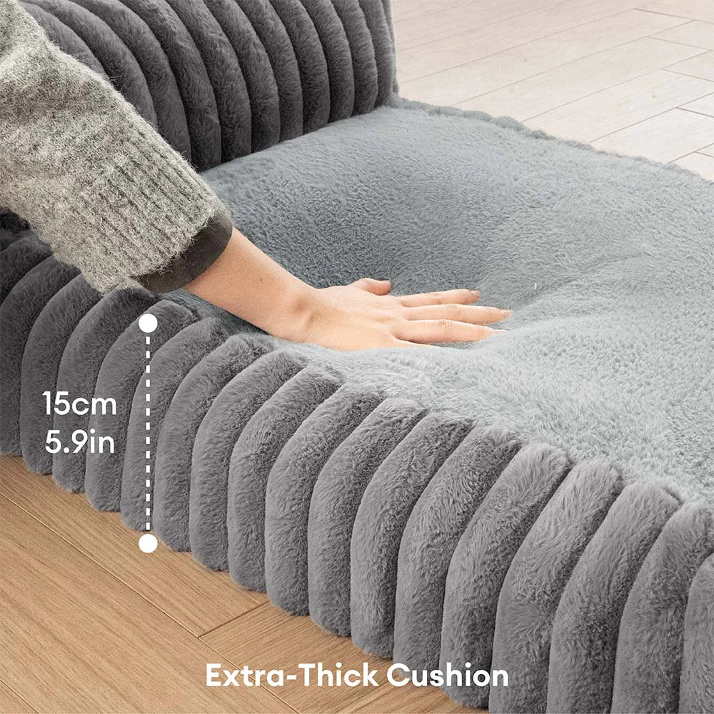 Mini-Plüsch-Hausstil Rückenstütze Orthopädisches Bett für kleine Hunde - TinyNest