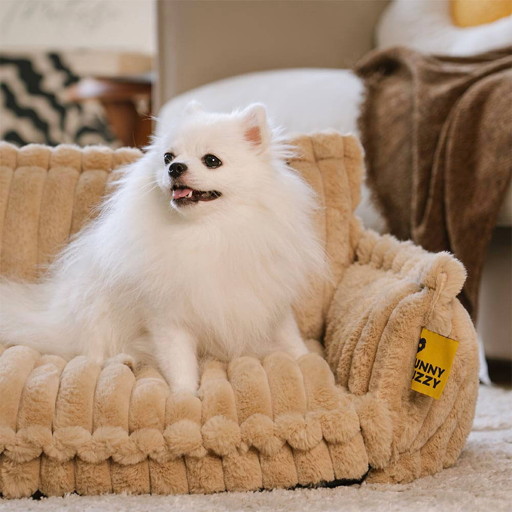 Großes waschbares flauschiges orthopädisches weiches Hundekissen für draußen - Snoozy Dream Hundesofa