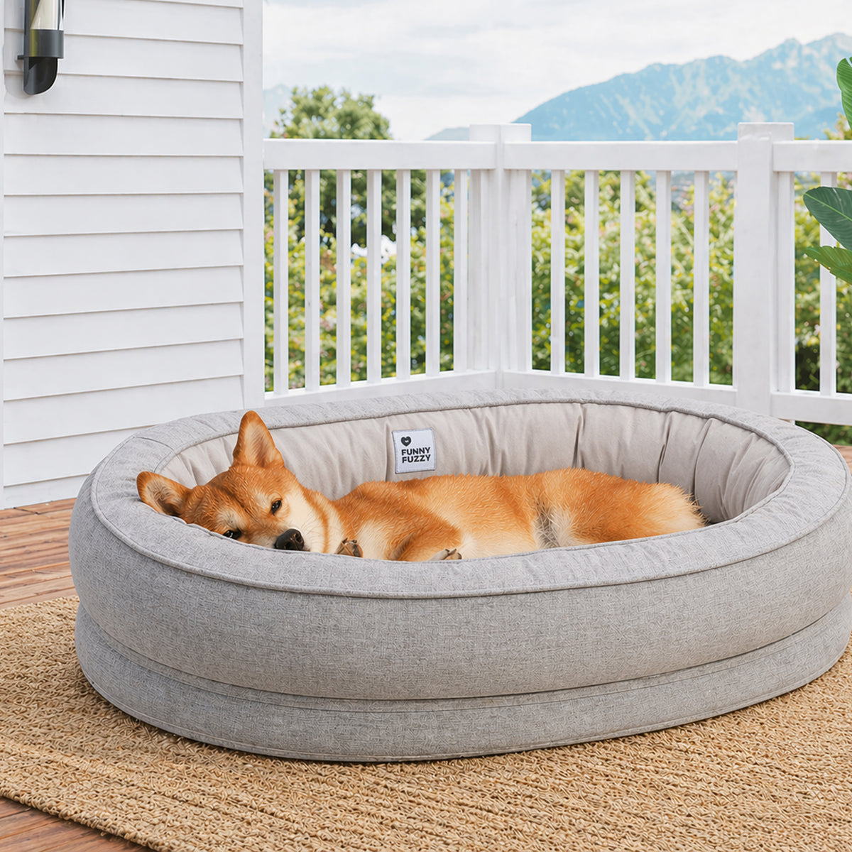 Donut Orthopädisches Außen-Hundebett
