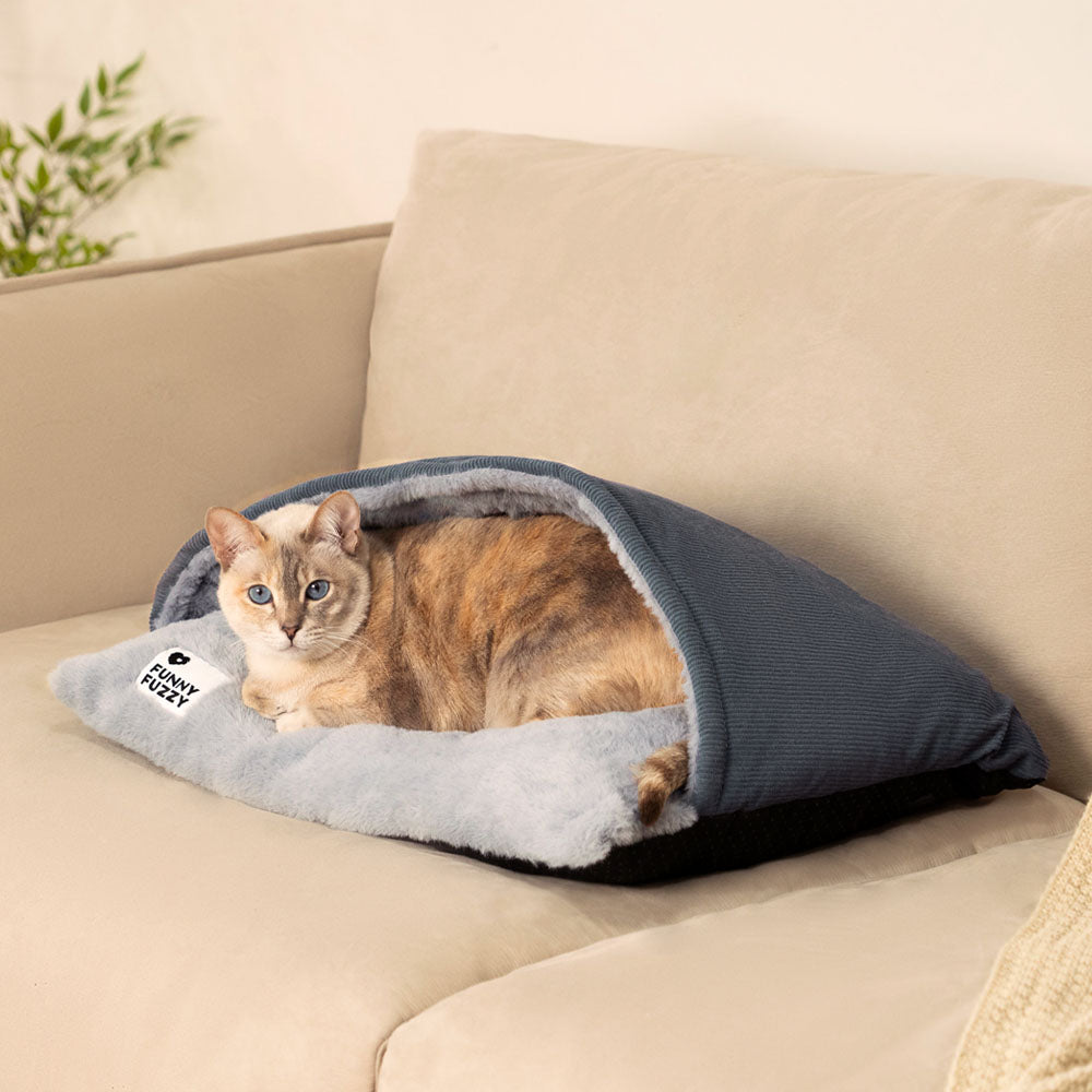 Ultraweicher Flauschiger Katze-Schlafsack für Katzenbett
