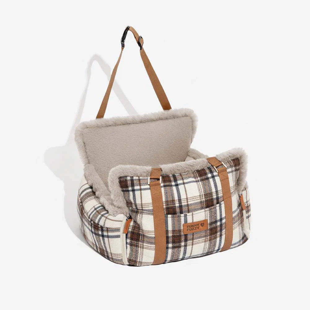 3 in 1 Flauschiger Warmer Sicherer Hund Booster Autositzbett - Winter Cruiser