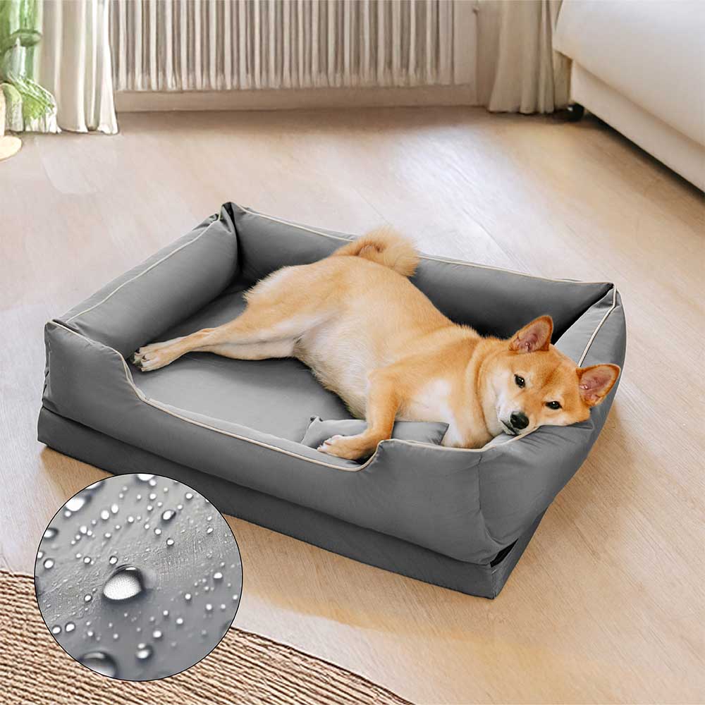 Nordischer Stil wasserdichter kratzfester waschbarer Hundesofa-Bett mit Kissen