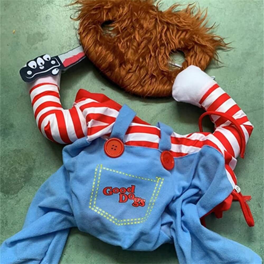 Verrückter Schrecken Chucky Halloween Hundekostüm