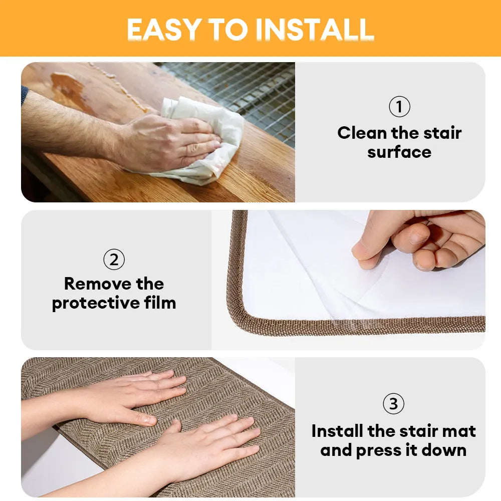 Federbein verschleißfeste Treppenschutzband für Teppichtreppen