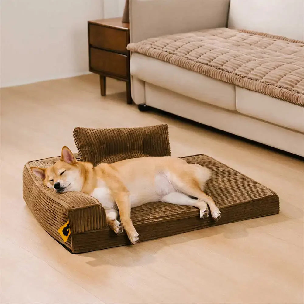 Cordura kratzfestes, abnehmbares orthopädisches Hundebett mit Kissen – ComfySofa