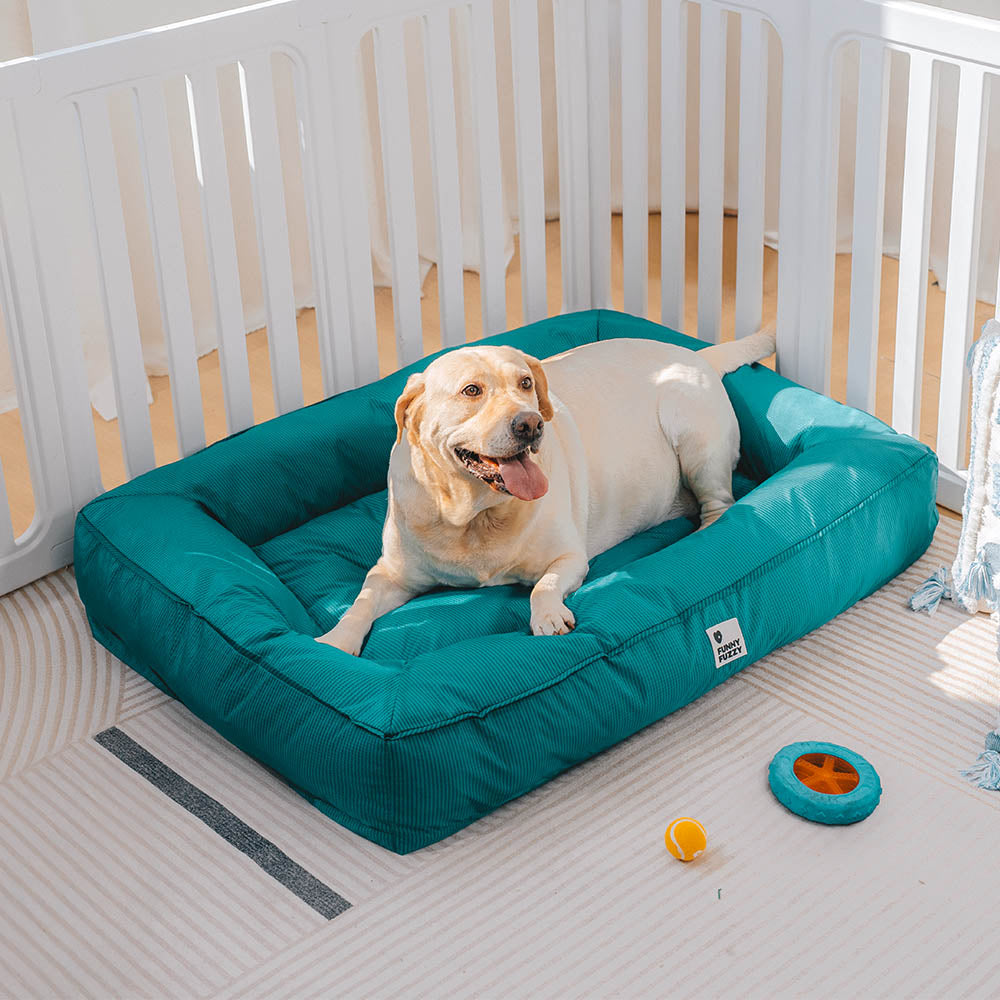 Vollständig Orthopädisches Wasserdichtes Hundebett mit Rundum-Unterstützung für Große Hunde