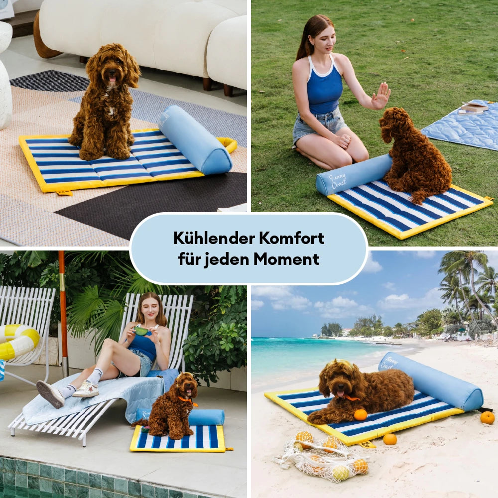 Kühlmatte Hund Atmungsaktive Kühlmatte für Hunde Faltbar Chill Nest