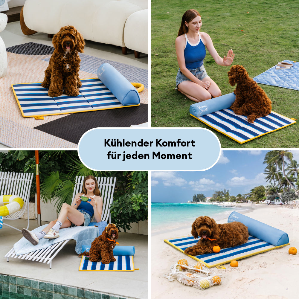 Kühlmatte Hund Atmungsaktive Kühlmatte für Hunde Faltbar Chill Nest